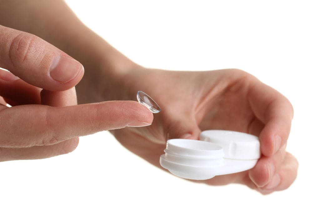 contact lens and contact lens case
