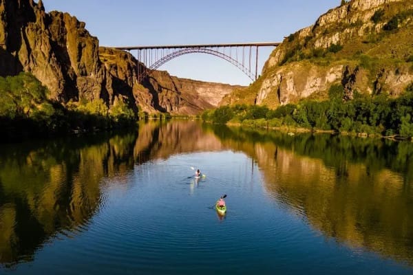 Paddle boarding on the Columbia River in Portland.